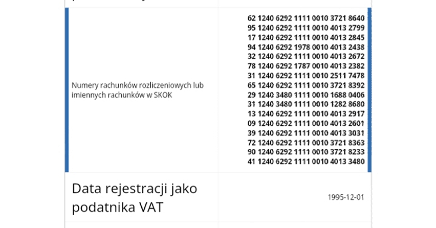 Infografika przykład danych